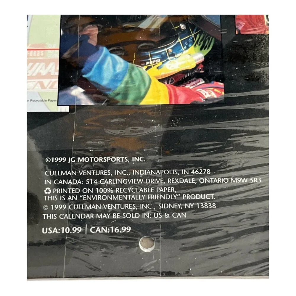Jeff Gordon 2000 16-Month NASCAR Wall Calendar – Hometown Graphics - Sealed